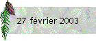 27 fvrier 2003
